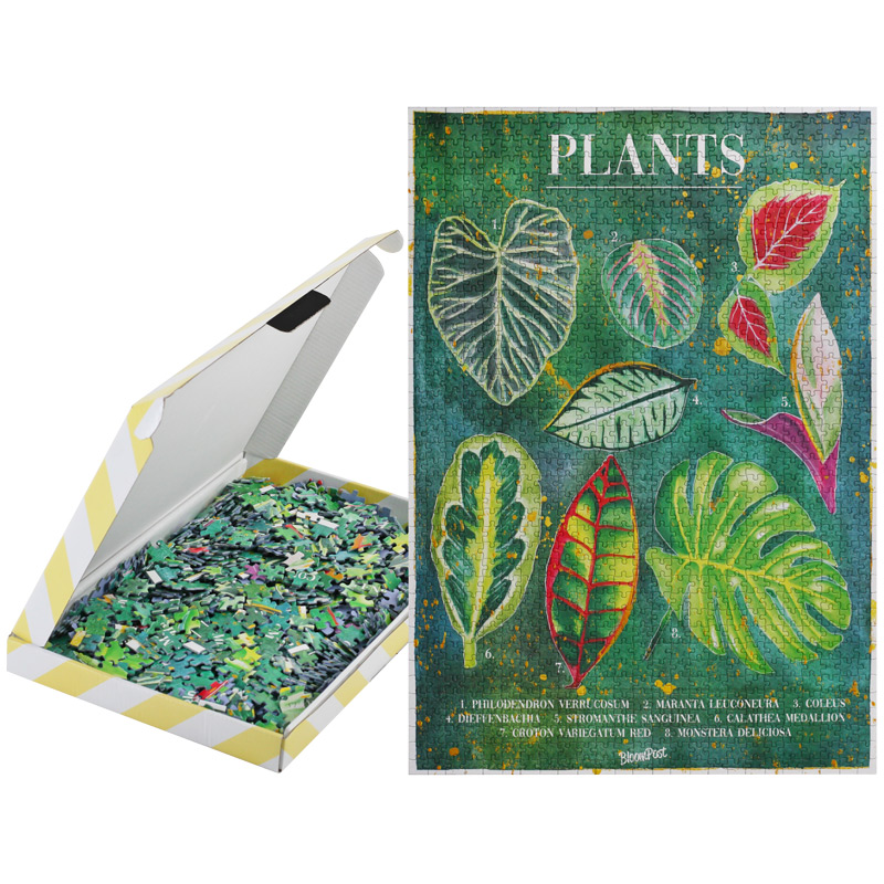 Bijzondere bloemen- of plantenpuzzel met 1000 stukjes Planten